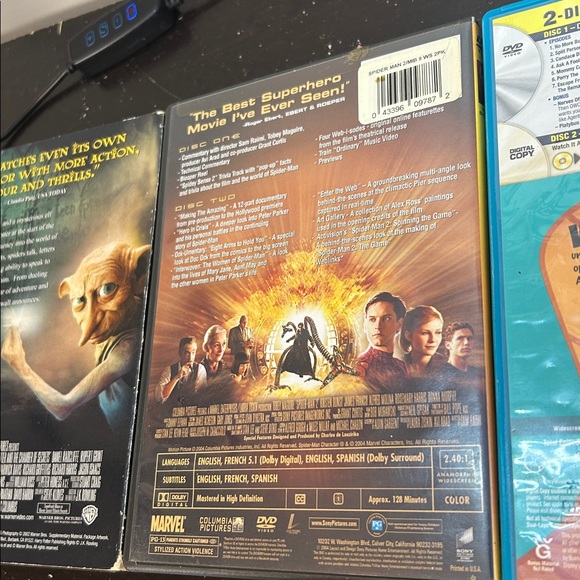 DVD Movie Lot – Harry Potter 2 Spider-Man 2 & Phineas and Ferb The Perry Files - Picture 6 of 13